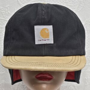 Carhartt Cap Fitted Mens Large Canvas Quilted Duck Hat Ear Flap Made USA Warm